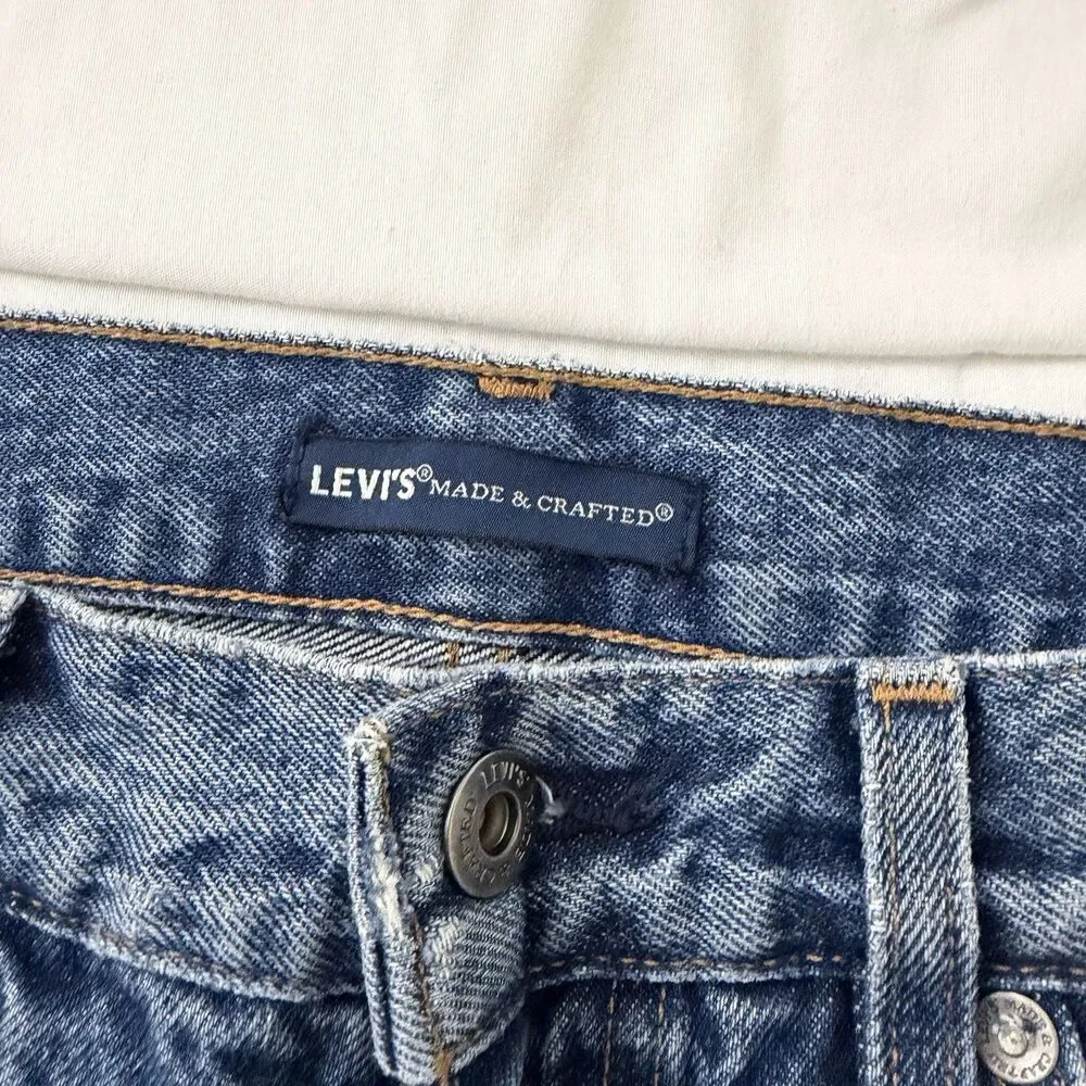 Levi's Made & Crafted 511 Pieced Out Jeans Mens 32x32 Blue Contrast Panel Slim
